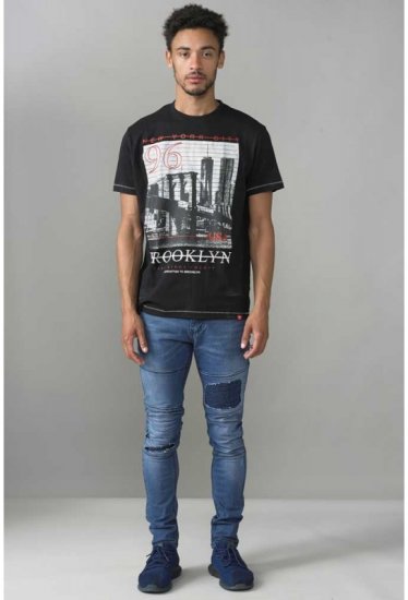 D555 Cain T-shirt Black - T-shirts - T-shirts Homme Grande Taille