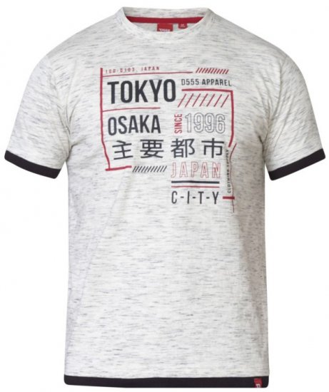 D555 Merlin T-shirt Grey - T-shirts - T-shirts Homme Grande Taille