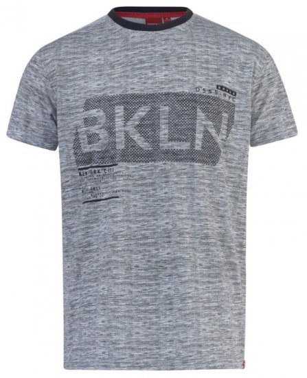 D555 NewYork Brooklyn T-shirt Black - T-shirts - T-shirts Homme Grande Taille