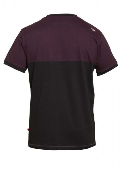 D555 Jackson T-shirt Burgundy - T-shirts - T-shirts Homme Grande Taille