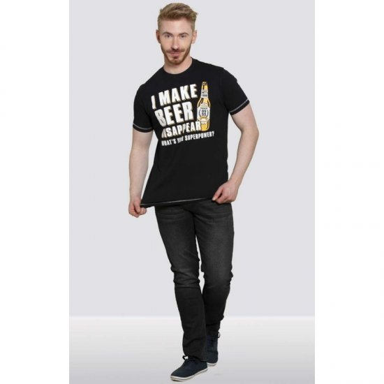 D555 Seattle T-shirt Black - T-shirts - T-shirts Homme Grande Taille