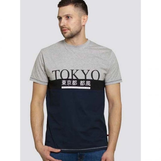 D555 Morris T-shirt Navy - T-shirts - T-shirts Homme Grande Taille
