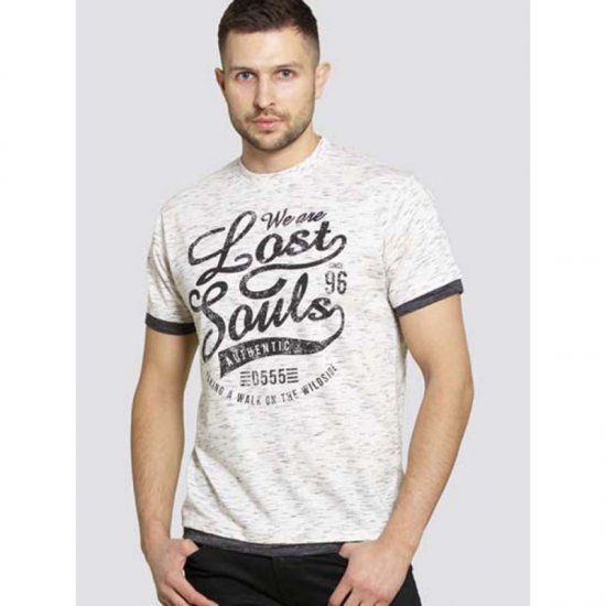 D555 Maiden T-shirt Off White - T-shirts - T-shirts Homme Grande Taille