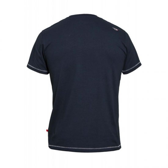 D555 Thornton Embroidery T-shirt Navy - T-shirts - T-shirts Homme Grande Taille