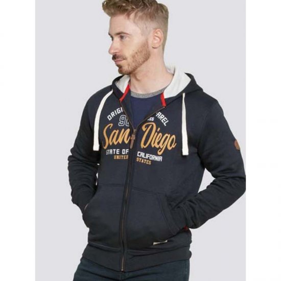 D555 Stockton Hoodie Navy - Sweatshirts & hoodies - Sweatshirts/Hoodies grande taille homme