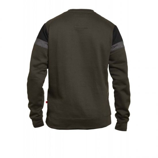 D555 Clermont Sweatshirt Khaki - Sweatshirts & hoodies - Sweatshirts/Hoodies grande taille homme