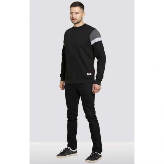 D555 Clermont Sweatshirt Black - Sweatshirts & hoodies - Sweatshirts/Hoodies grande taille homme