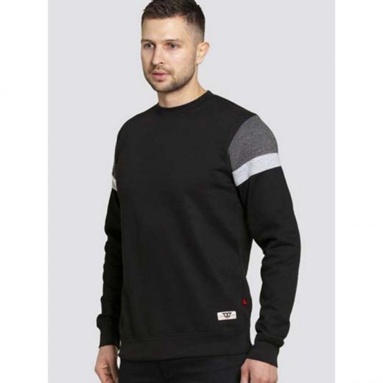 D555 Clermont Sweatshirt Black - Sweatshirts & hoodies - Sweatshirts/Hoodies grande taille homme