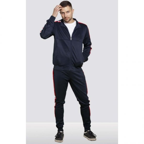 D555 Brookes Couture Zip Up Navy - Sweatshirts & hoodies - Sweatshirts/Hoodies grande taille homme
