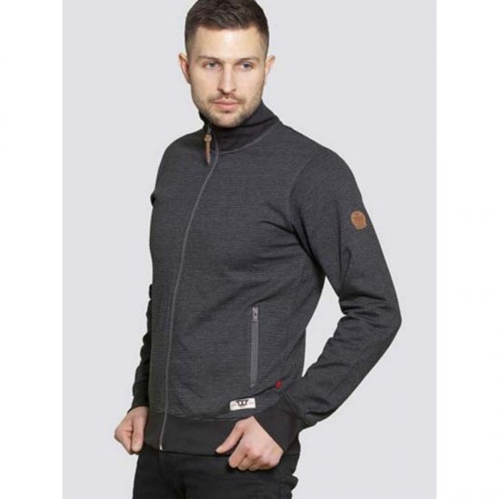 D555 Buxton Full Zip Sweatshirt Black - Sweatshirts & hoodies - Sweatshirts/Hoodies grande taille homme