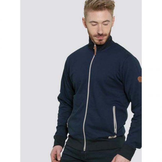 D555 Buxton Full Zip Sweatshirt Navy - Sweatshirts & hoodies - Sweatshirts/Hoodies grande taille homme