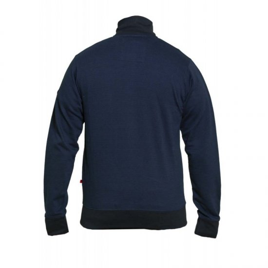 D555 Buxton Full Zip Sweatshirt Navy - Sweatshirts & hoodies - Sweatshirts/Hoodies grande taille homme