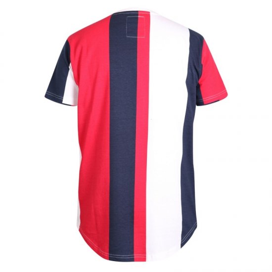 D555 Bancroft T-shirt Red/Navy - T-shirts - T-shirts Homme Grande Taille