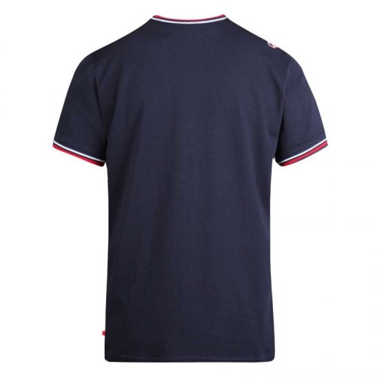 D555 Bates T-shirt Navy - T-shirts - T-shirts Homme Grande Taille