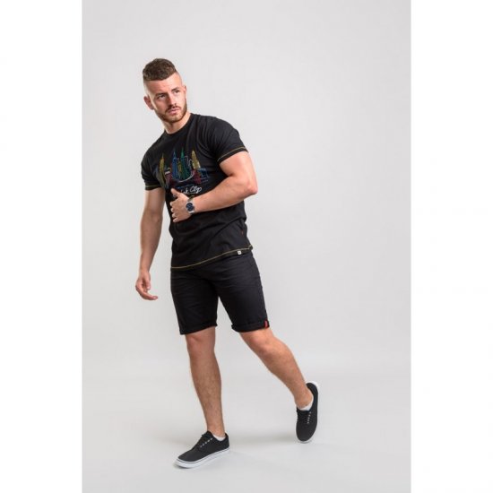 D555 Shelby T-shirt Black - T-shirts - T-shirts Homme Grande Taille