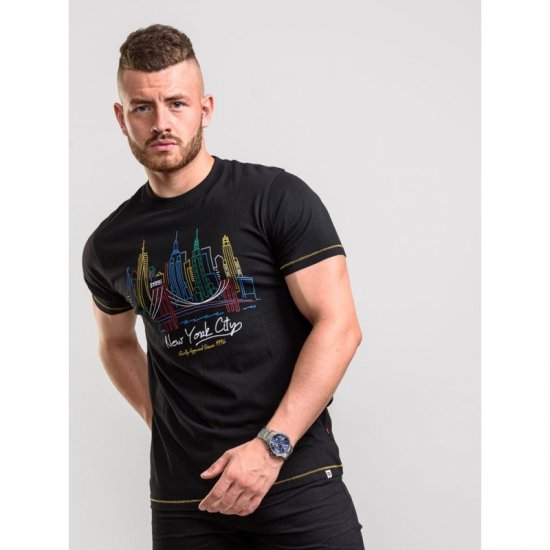 D555 Shelby T-shirt Black - T-shirts - T-shirts Homme Grande Taille