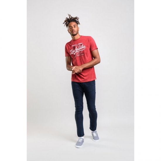 D555 Shelton T-shirt Red - T-shirts - T-shirts Homme Grande Taille