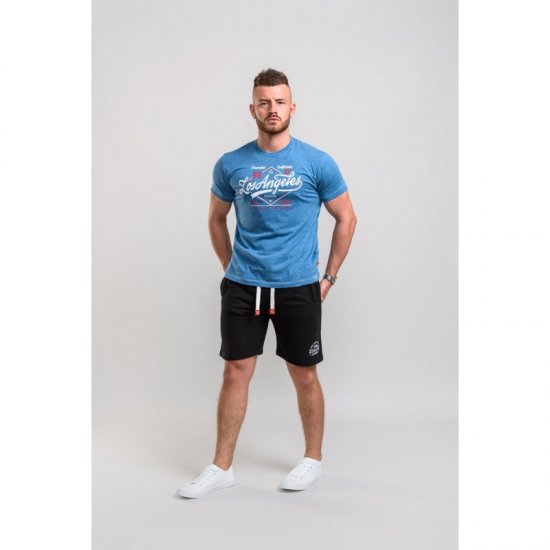 D555 Shelton T-shirt Blue - T-shirts - T-shirts Homme Grande Taille