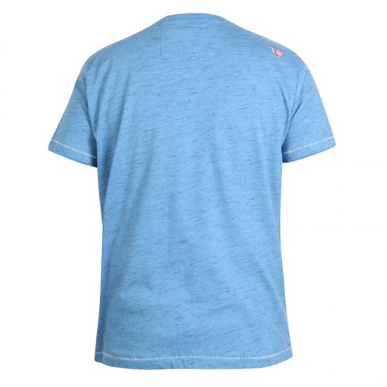 D555 Shelton T-shirt Blue - T-shirts - T-shirts Homme Grande Taille