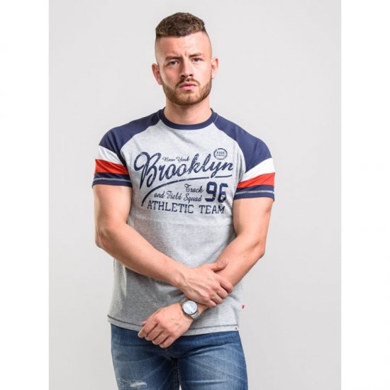 D555 Jones T-shirt Grey - T-shirts - T-shirts Homme Grande Taille
