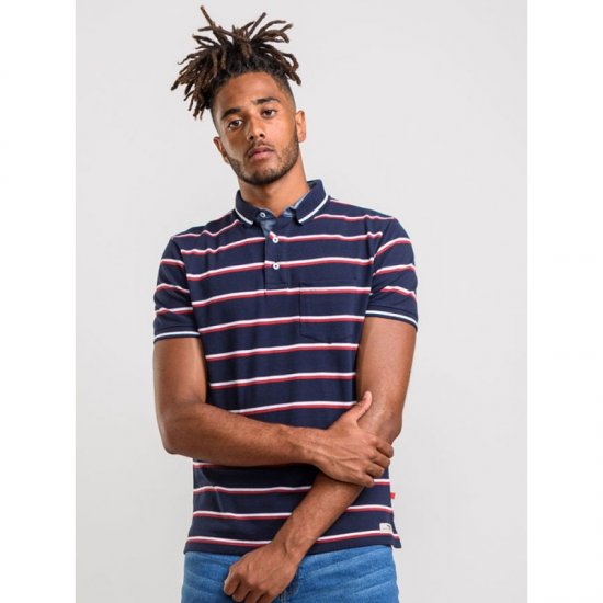 D555 Holmes Polo Navy - Polos - Polos homme grande taille