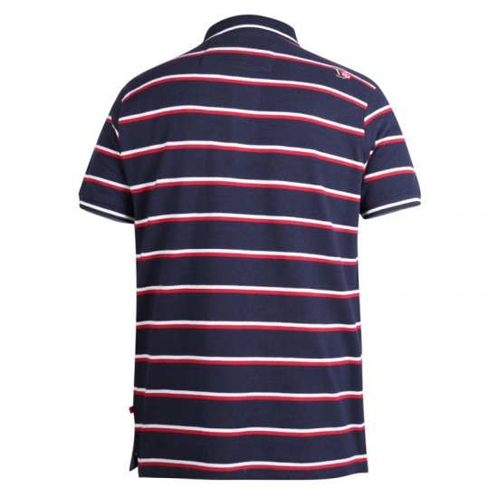 D555 Holmes Polo Navy - Polos - Polos homme grande taille