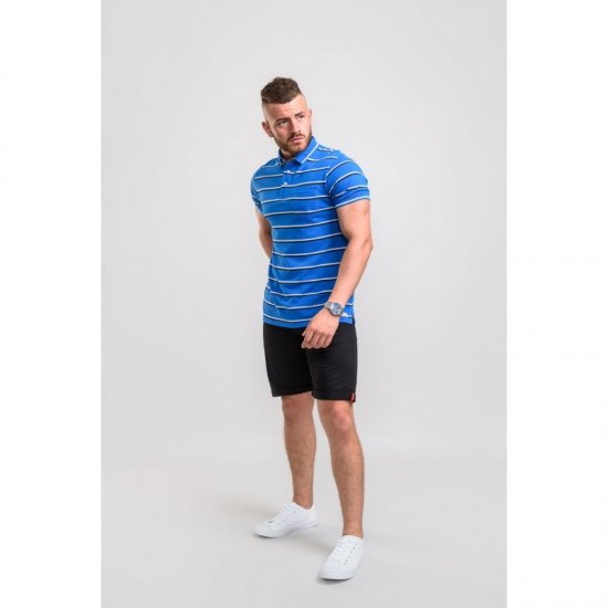 D555 Holmes Polo Blue - Polos - Polos homme grande taille