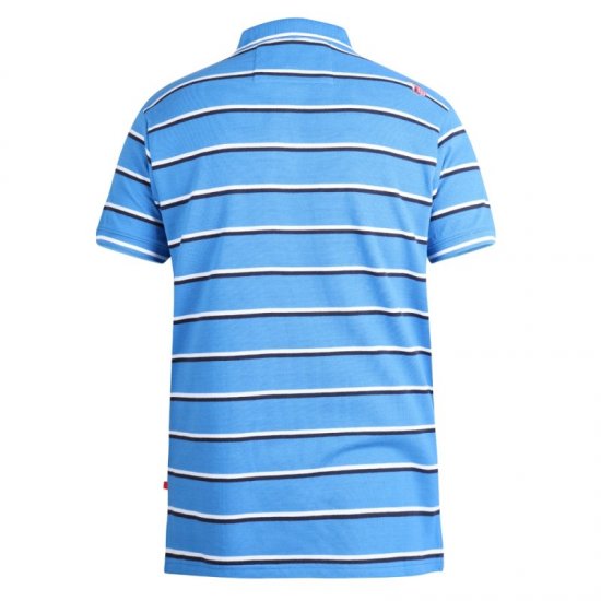 D555 Holmes Polo Blue - Polos - Polos homme grande taille