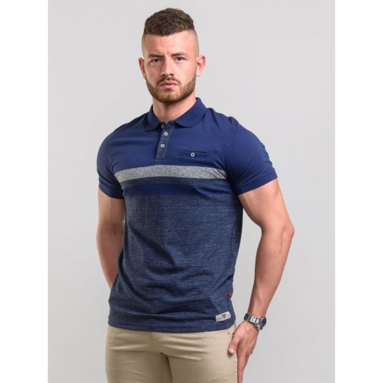 D555 Lawson Polo Navy - Polos - Polos homme grande taille