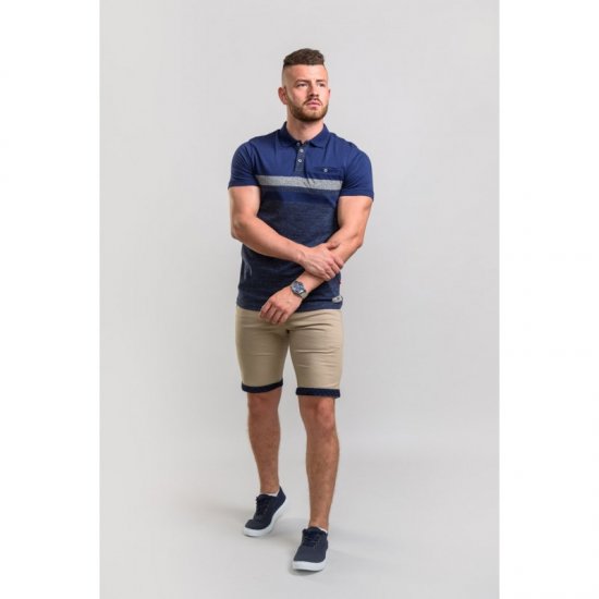 D555 Lawson Polo Navy - Polos - Polos homme grande taille