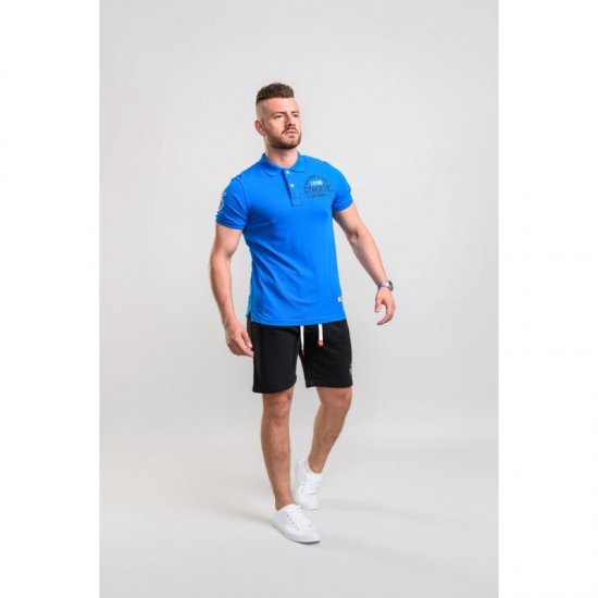D555 Parker Polo Blue - Polos - Polos homme grande taille