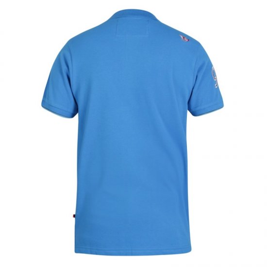 D555 Parker Polo Blue - Polos - Polos homme grande taille