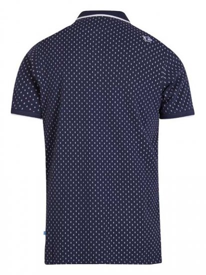D555 Rogers Printed Polo Navy - Polos - Polos homme grande taille