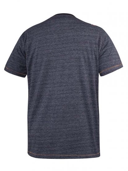 D555 Cairns Navy Fine Stripe Colorado Printed T-Shirt - T-shirts - T-shirts Homme Grande Taille