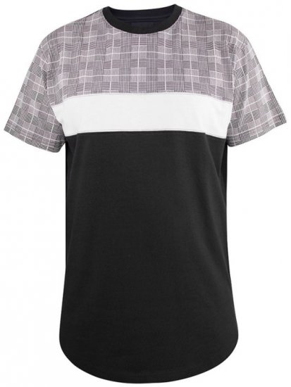 D555 Vista Couture Cut And Sew Curved Hem T-Shirt - T-shirts - T-shirts Homme Grande Taille