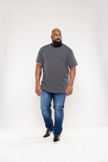 D555 Canton T-shirt Navy - T-shirts - T-shirts Homme Grande Taille