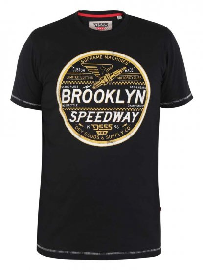 D555 Wadebridge Speedway Printed T-Shirt - T-shirts - T-shirts Homme Grande Taille