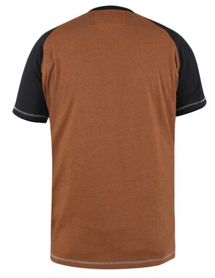 D555 Charmouth Raglan Sleeve Printed T-Shirt - T-shirts - T-shirts Homme Grande Taille