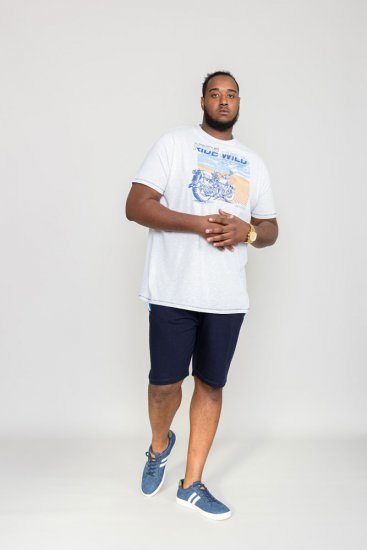 D555 LANGDON Printed T-Shirt - T-shirts - T-shirts Homme Grande Taille