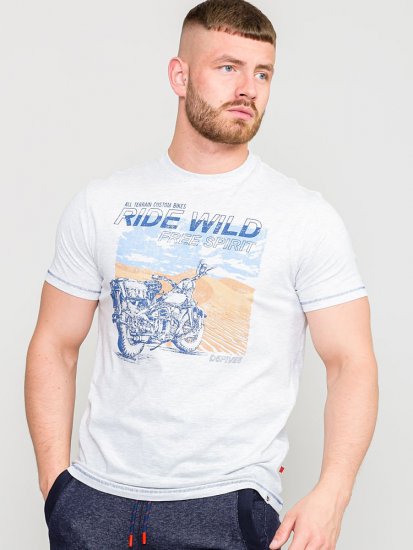 D555 LANGDON Printed T-Shirt - T-shirts - T-shirts Homme Grande Taille