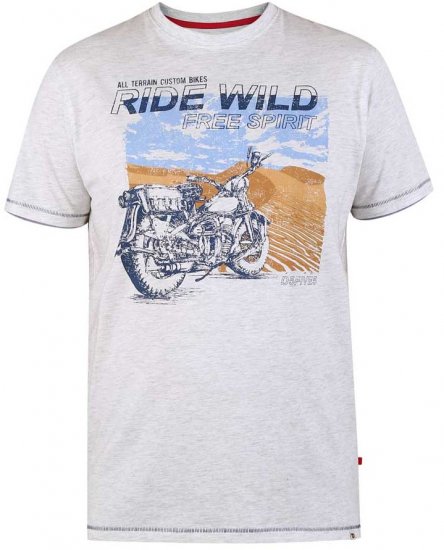D555 LANGDON Printed T-Shirt - T-shirts - T-shirts Homme Grande Taille