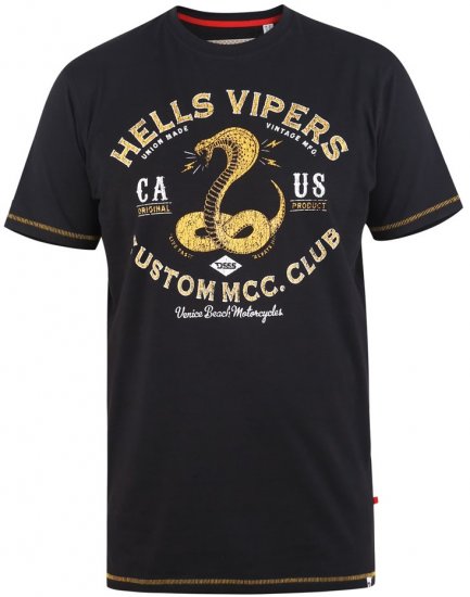 D555 WOOTON Printed T-Shirt - T-shirts - T-shirts Homme Grande Taille