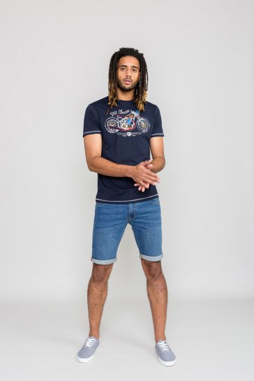 D555 DENTON Motorbike Printed T-Shirt - T-shirts - T-shirts Homme Grande Taille