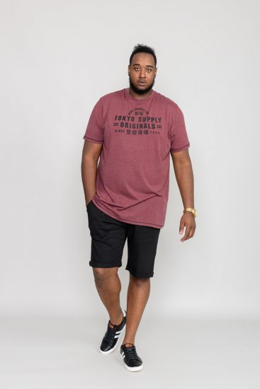 D555 LINTON Printed T-Shirt - T-shirts - T-shirts Homme Grande Taille