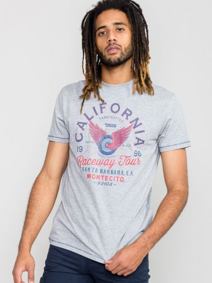 D555 BARTON Printed T-Shirt - T-shirts - T-shirts Homme Grande Taille