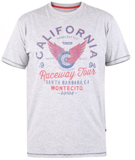 D555 BARTON Printed T-Shirt - T-shirts - T-shirts Homme Grande Taille