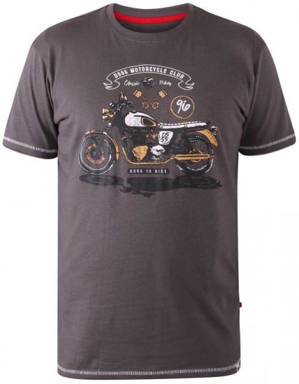 D555 BEXLEYHEATH Motorcycle Club T-Shirt - T-shirts - T-shirts Homme Grande Taille