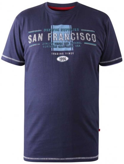 D555 WANSTEAD San Francisco T-Shirt - T-shirts - T-shirts Homme Grande Taille