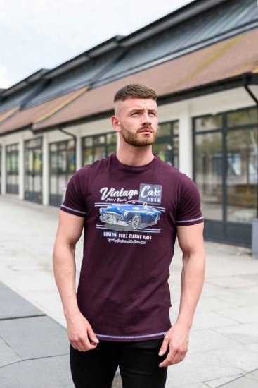 D555 BUCKHURST Vintage Cars T-Shirt - T-shirts - T-shirts Homme Grande Taille