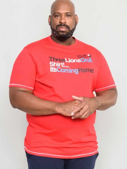 D555 LIONS England T-shirt - T-shirts - T-shirts Homme Grande Taille